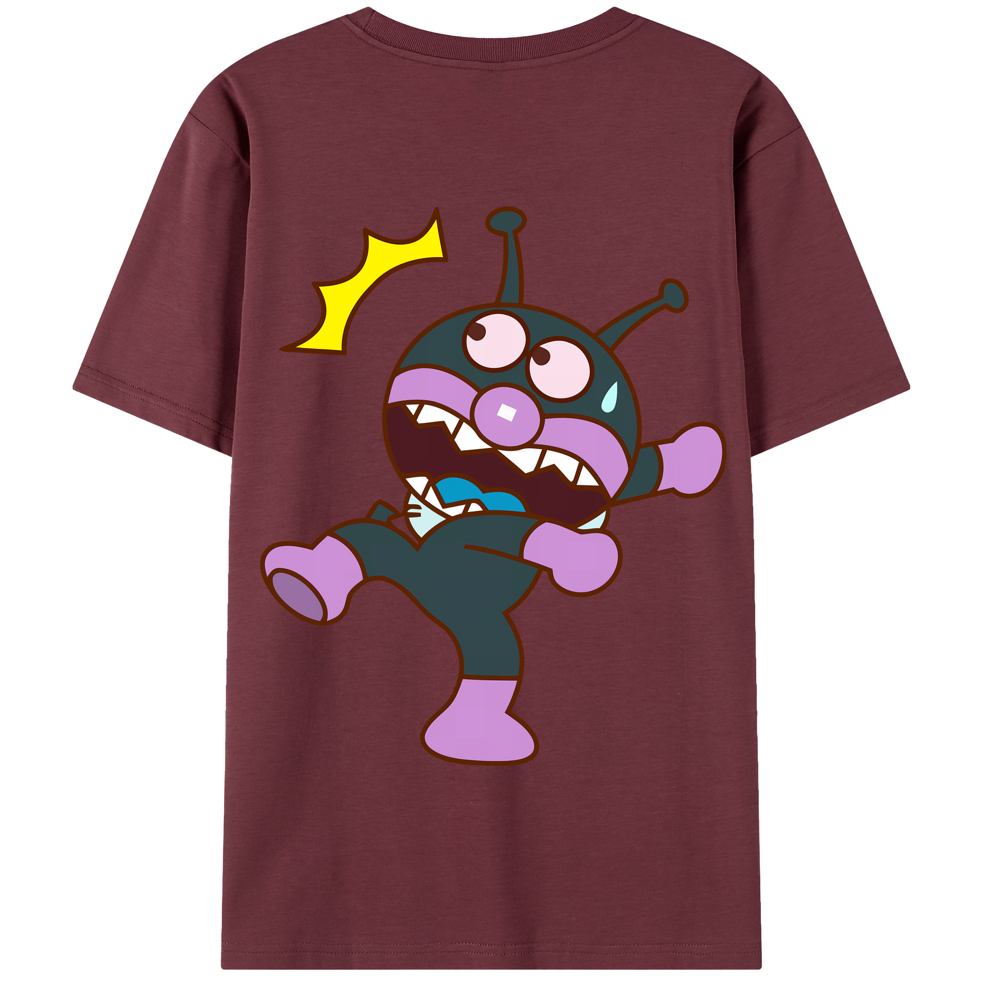 （画像用） アンパンマン Anpanman 綿100％半袖Tシャツ（背面プリント）